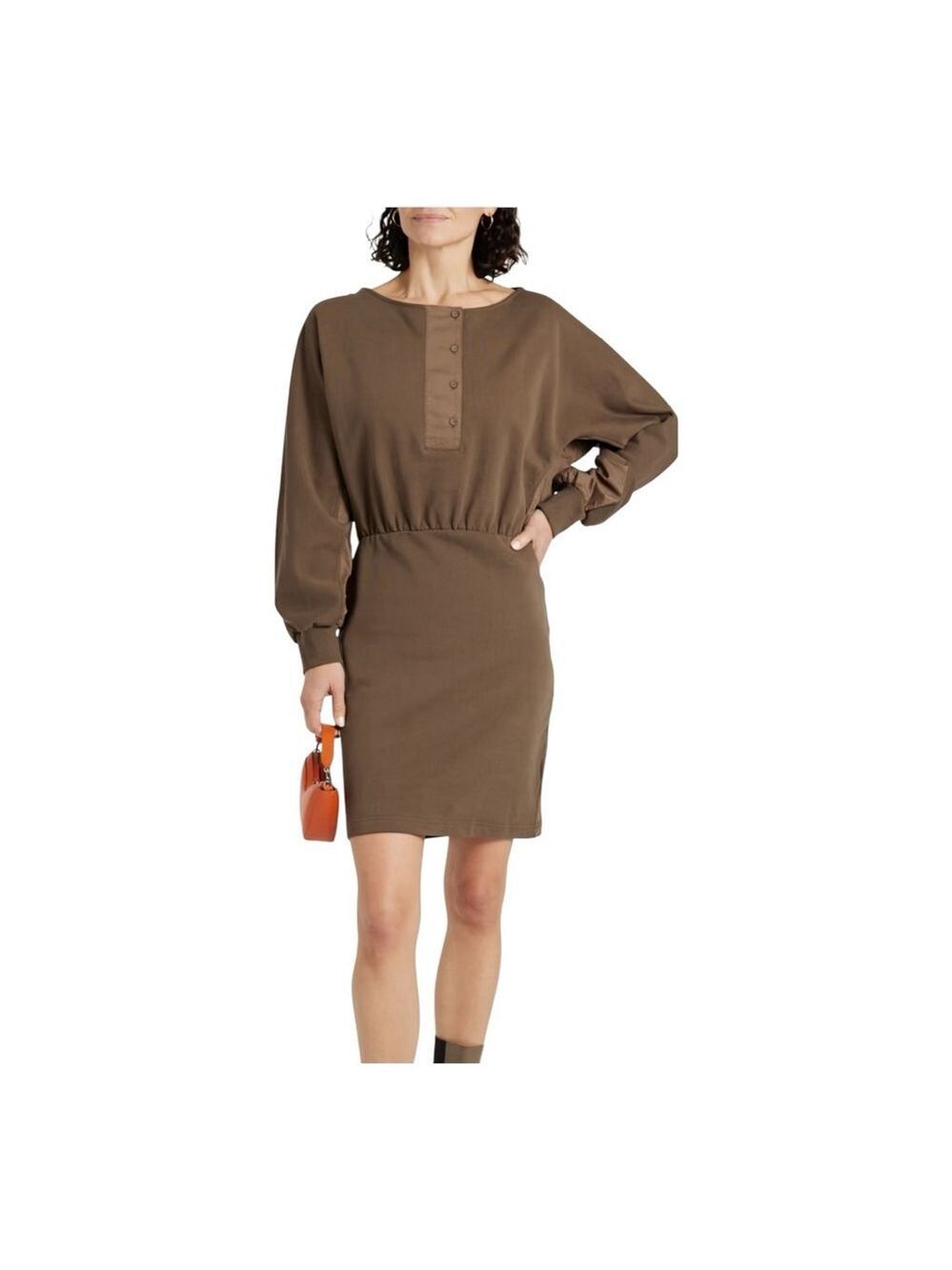 Phillip Lim Army Green Poplin Trimmed Cotton Mini Dress Size Large - Picture 4 of 11